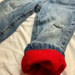 Fleece Lined Healthtex 24 Month Red Blue Jeans PRELOVED Wear shown in photos